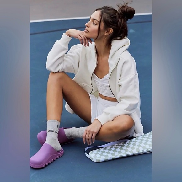 FP Movement Free People Foam Recovery Clogs Purple Slip On Mule EU 40 US 10 - Picture 5 of 8